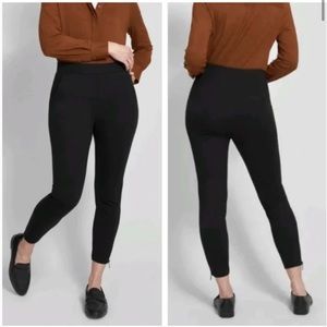 Universal Standard Moro Pocket Ponte Pants XS 10 12 Petite Black Trousers